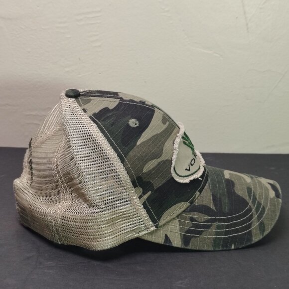 Vortex Optics Mesh Hat Cap Snap Back Camo Distressed Patch Logo Adjustable Mens - Picture 5 of 10